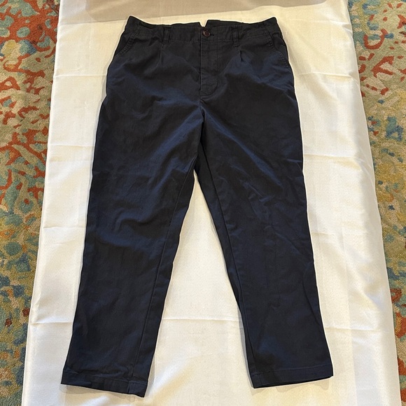 Alex Mill Other - Alex Mill Boy Pleated Chino pant slacks‎ Pants Blue Navy Navy Women's size 8 EUC